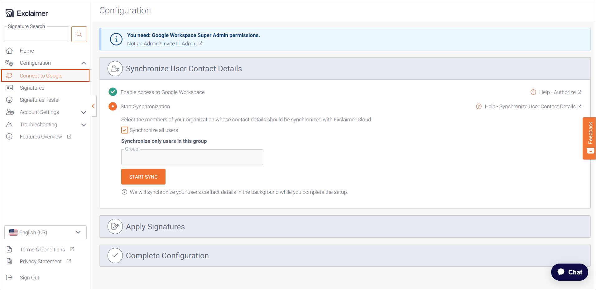 Synchronize User Contact Details For Google Workspace Subscription ...